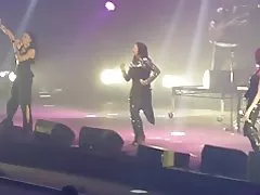 Matanda itim babae mataas na takong boots en vogue hold sa live